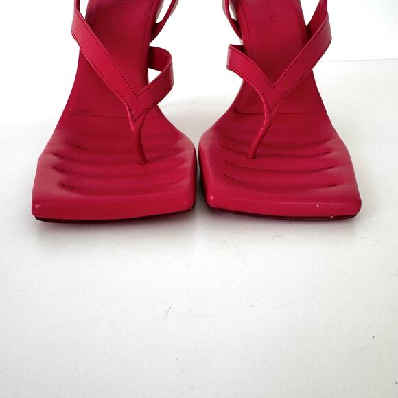 Gia Borghini x RHW Rosie Sandals Slingback Heeled Wedges Leather 36 (US6) - Picture 6 of 13